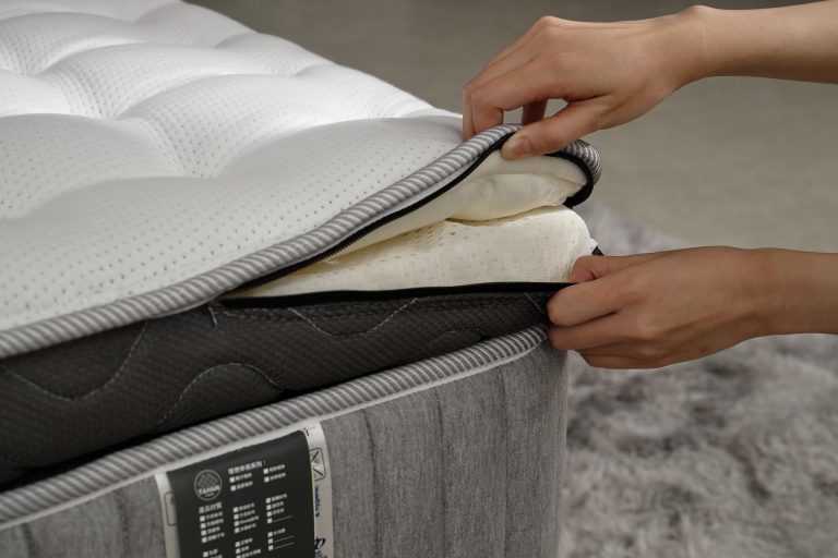 大漢家具獨立筒床墊邊緣有透氣設計,不用擔心睡起來太過悶熱