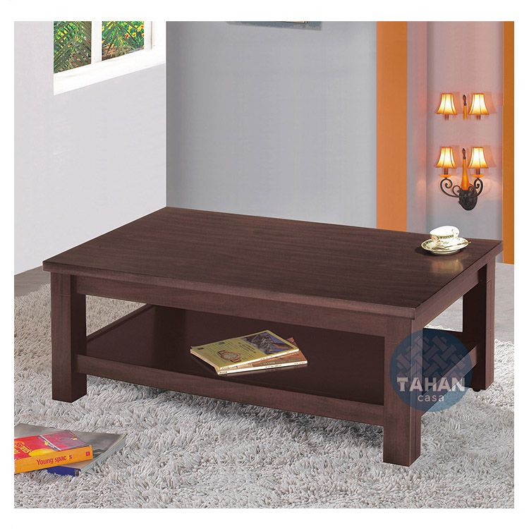 特瑞西4 3尺胡桃色日式大茶几 大漢家具