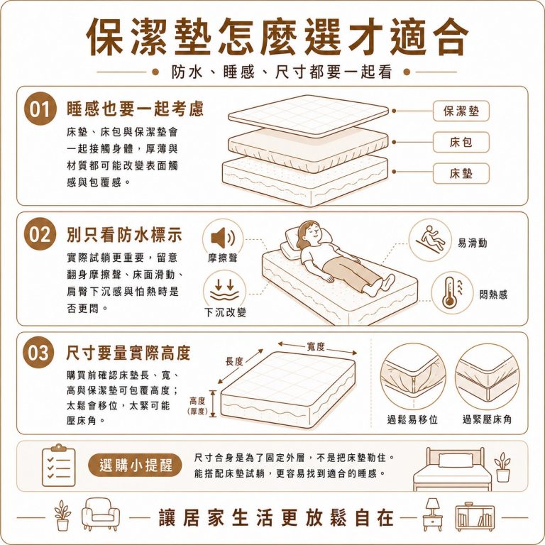 大漢家具提醒,如果很在意躺感,則選床時也應測試保潔墊