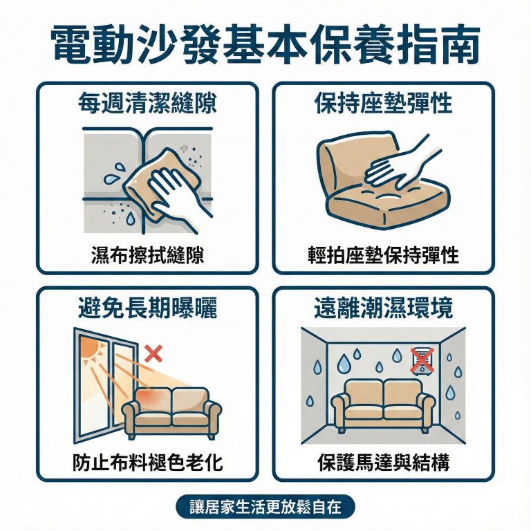 大漢家具的電動沙發雖然耐用，但還是需要定時保養，才能用得更久