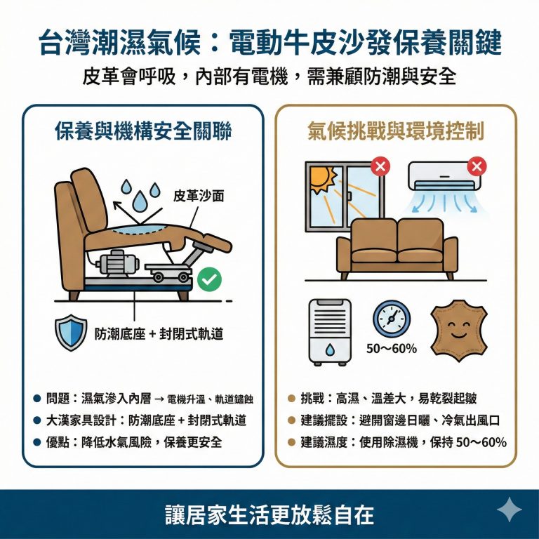 皮革電動沙發需要保養才能維持皮革壽命