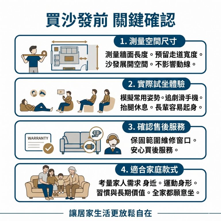 大漢家具提醒，買電動沙發前可以先確認這四件事，更能買到適合全家人的沙發