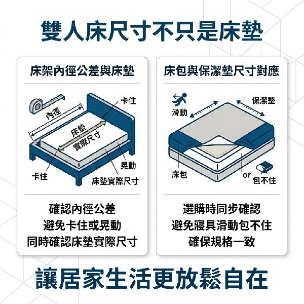 雙人床尺寸有哪些?標準規格怎麼分?一篇告訴你 - 大漢家具