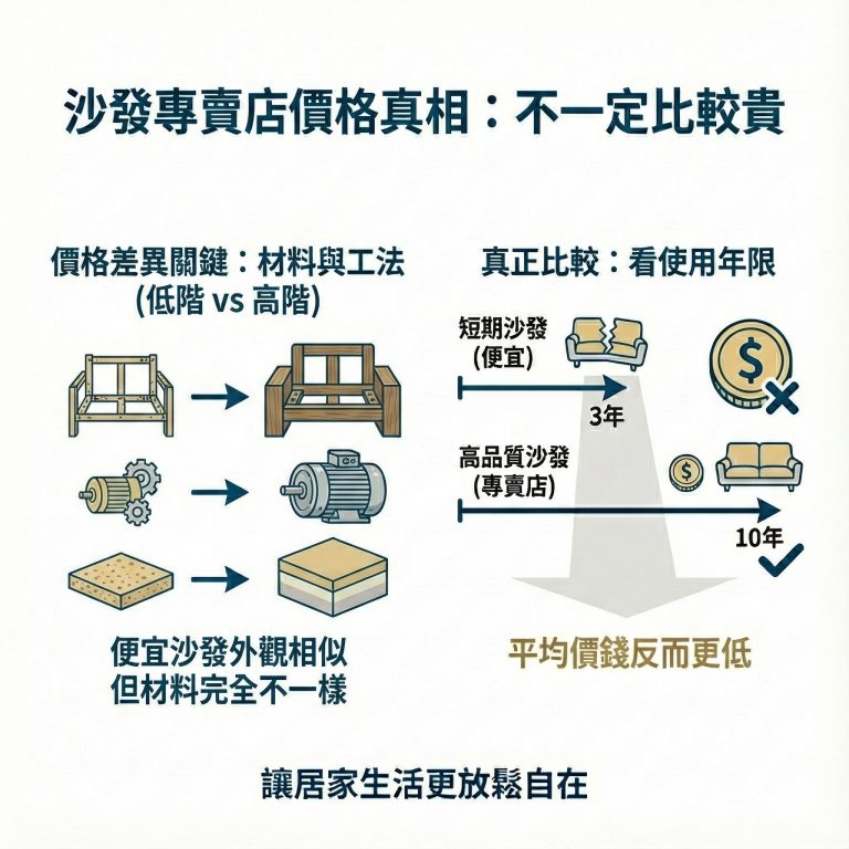 很多人會覺得大漢家具的電動沙發是不是價格更高,但大漢家具的電動沙發從材料到工法都是最高品質,能用更久,長期下來平均花的錢反而會比便宜但不耐用的電動沙發更低