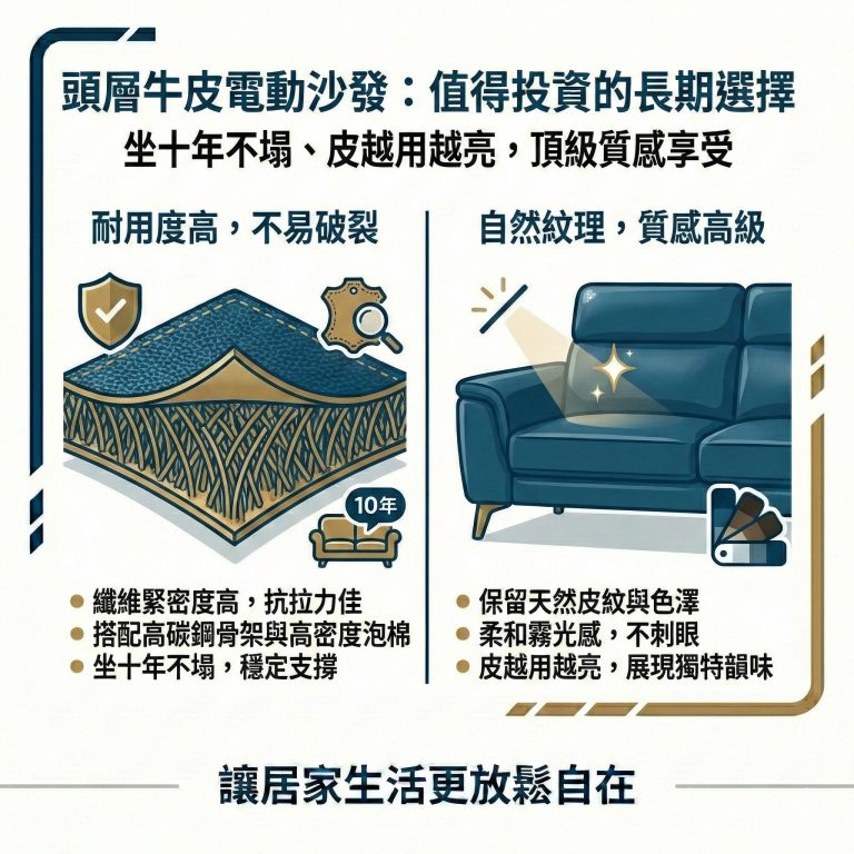 大漢家具的頭層牛皮電動沙發是你值得投資的好選項
