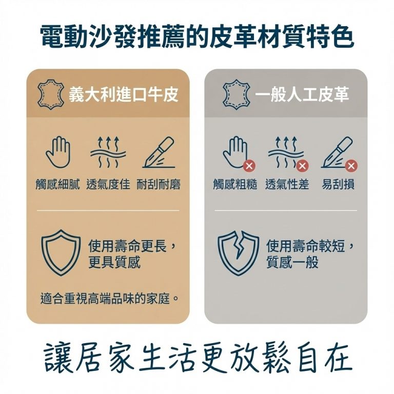 大漢家具選用義大利進口皮革，比一般廠商的皮革更舒適耐用