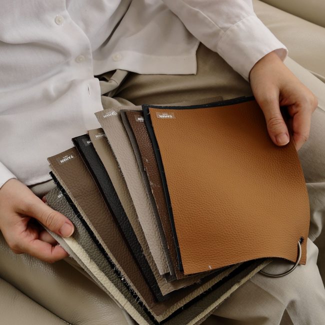 大漢家具的電動沙發使用許多種不同的耐用材質可供選擇